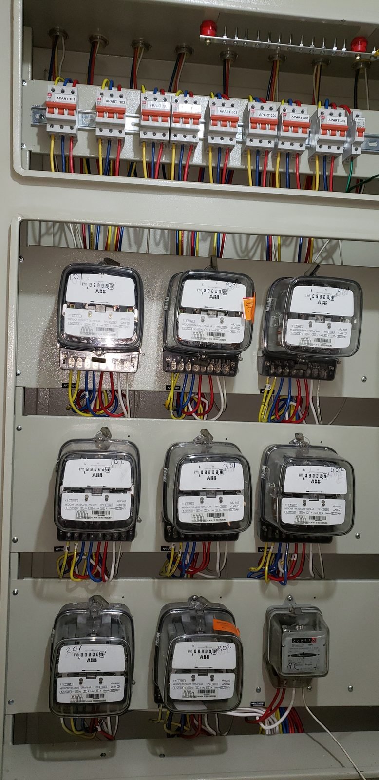 Tablero de medidores individuales